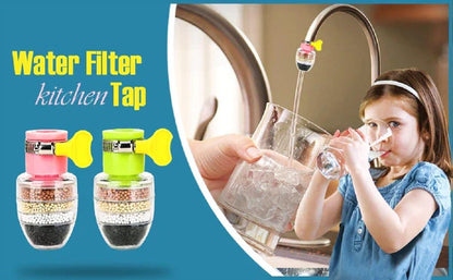 Universal 6-Layer Faucet Water Purifier Filter, Dual Pack for Clean Drinking