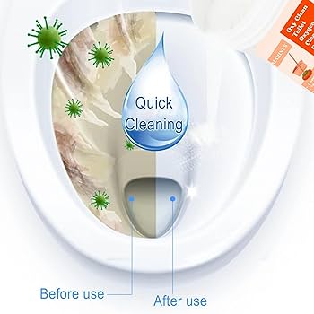 OxyPure Powerful Foaming Toilet Cleaner: Deep Clean, Germ Kill, No Scrubbing