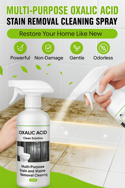 Powerful Oxalic Acid Multi-Surface Stain Remover Spray - Rust & Limescale Cleaner