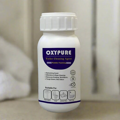 OxyPure Powerful Foaming Toilet Cleaner: Deep Clean, Germ Kill, No Scrubbing